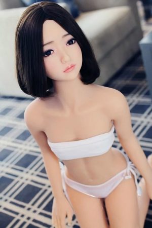 135cm (4ft3) Mini Silicone Doll with Asian Features and Big Black Eyes - Emily - Image 10