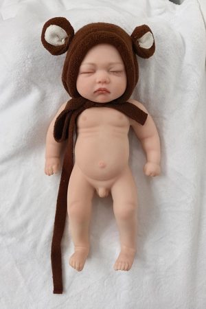 40cm (1.31ft) Realistic Silicone Mini Figure – Aaron | Cute Handcrafted Collectible Doll with Lifelike Details (Non-Functional Display Model) - Image 5