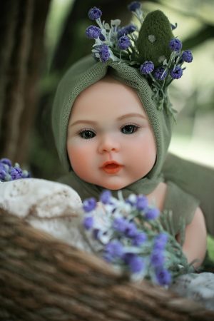 40cm (1.31ft) Realistic Silicone Mini Doll – Madeline | Cute Handcrafted Display Figure with Lifelike Details (Non-Functional Collectible) - Image 5