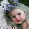 Brooke 40cm realistic silicone mini doll front view showing handcrafted details and smooth finish
