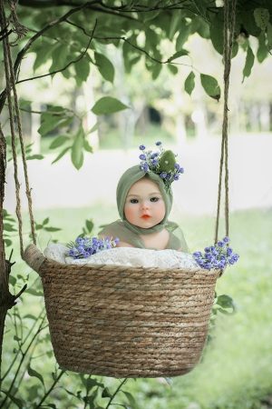 40cm (1.31ft) Realistic Silicone Mini Doll – Madeline | Cute Handcrafted Display Figure with Lifelike Details (Non-Functional Collectible) - Image 13