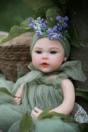 40cm (1.31ft) Realistic Silicone Mini Doll – Madeline | Cute Handcrafted Display Figure with Lifelike Details (Non-Functional Collectible) - Image 11