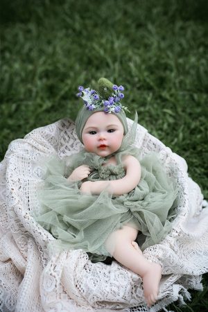 40cm (1.31ft) Realistic Silicone Mini Doll – Madeline | Cute Handcrafted Display Figure with Lifelike Details (Non-Functional Collectible) - Image 10
