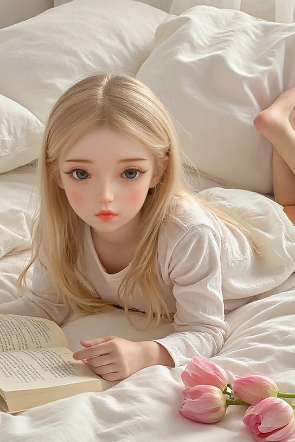Strawberry 60cm anime-style TPE doll front view with lifelike details