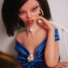 Amara 60cm realistic full silicone mini doll front view with lifelike handcrafted details