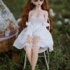 60cm realistic full silicone mini doll front view with lifelike handcrafted details