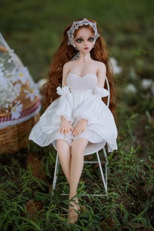 60cm realistic full silicone mini doll front view with lifelike handcrafted details