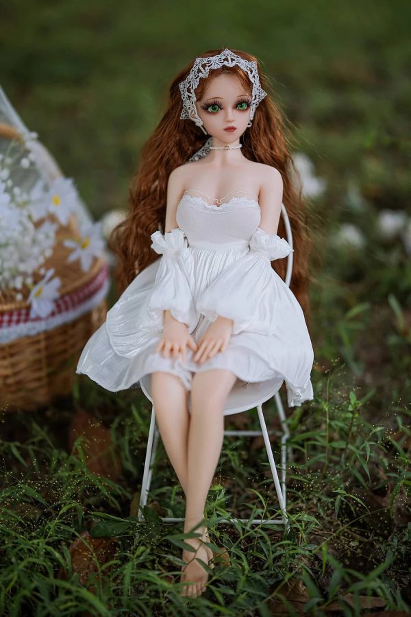 60cm realistic full silicone mini doll front view with lifelike handcrafted details