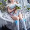 Kaley 85cm full silicone anime doll front view with angel-inspired lifelike face and smooth texture