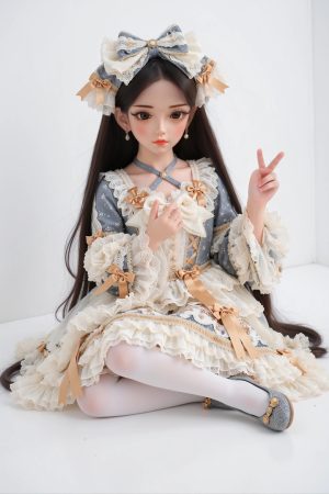 Cheryl – 60cm (1.97ft) Mini Sex Doll with Soft TPE Skin and Petite Maid Cosplay Design - Image 8