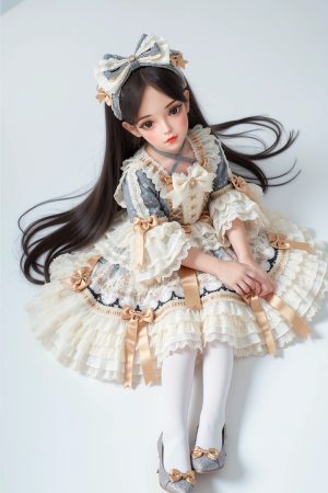 Cheryl – 60cm (1.97ft) Mini Sex Doll with Soft TPE Skin and Petite Maid Cosplay Design - Image 5