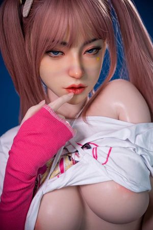 164cm Realistic Full Silicone Sex Doll Goliah – Pink Hair Trendsetter Look, Curvy Bust, Lifelike Proportions with Movable Jaw - Image 36