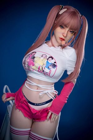 164cm Realistic Full Silicone Sex Doll Goliah – Pink Hair Trendsetter Look, Curvy Bust, Lifelike Proportions with Movable Jaw - Image 44