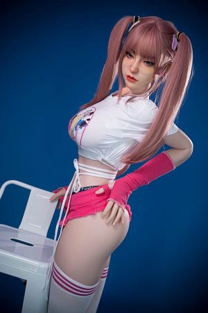 164cm Realistic Full Silicone Sex Doll Goliah – Pink Hair Trendsetter Look, Curvy Bust, Lifelike Proportions with Movable Jaw - Image 43