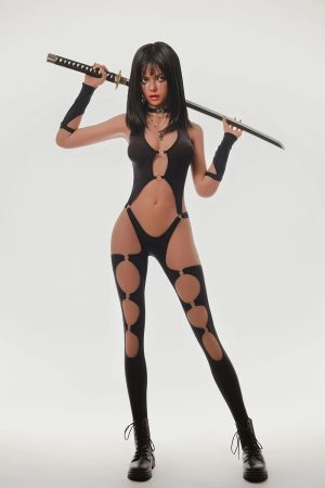 166cm Realistic TPE Sex Doll Raina – Japanese Katana Girl Cosplay Style, Slim Bust, Lifelike Proportions with Movable Jaw - Image 15